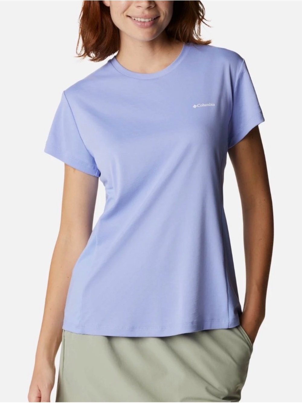 Columbia Omni- Shade Women's Light Lavender Short Sleeve Tee